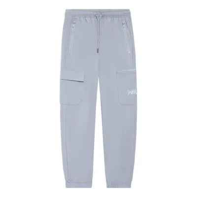 Li-ning Badfive Lifestyle Pants 'grey' In Blue