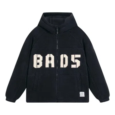 Li-ning Badfive Logo Fleece Full Zip Jacket 'black White'