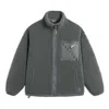 Li-ning Badfive Logo Polar Fleece Jacket 'grey' In Gray