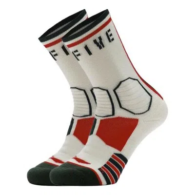 Li-ning Badfive Mid Cut Basketball Socks 'beige' In Neutral