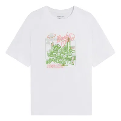 Li-ning Badfive Plants Graphic Loose Fit T-shirt 'white'