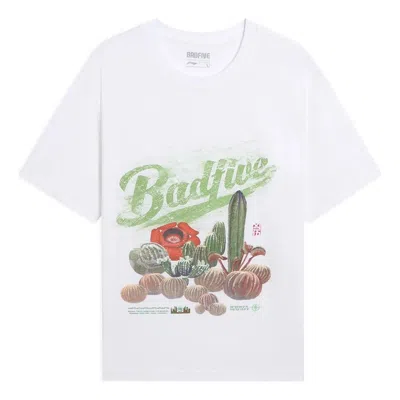 Li-ning Badfive Plants Graphic T-shirt 'white'