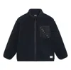 Li-ning Badfive Pocket Polar Fleece Jacket 'black' In Blue