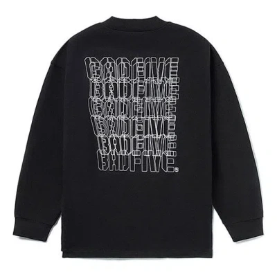 Li-ning Badfive Sports Basketball Series Casual Breathable Loose Long Sleeves 'black'