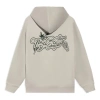 Li-ning Badfive Sports Basketball Series Printing Hoodie 'beige Black' In White