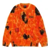 Li-ning Badfive Tie Dye Graphic Sweater 'orange Black'