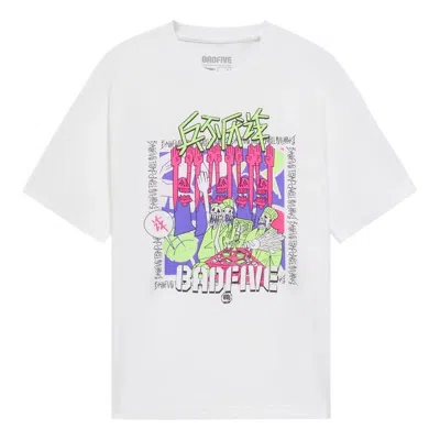 Li-ning Badfive Trap Graphic Loose Fit T-shirt 'white'