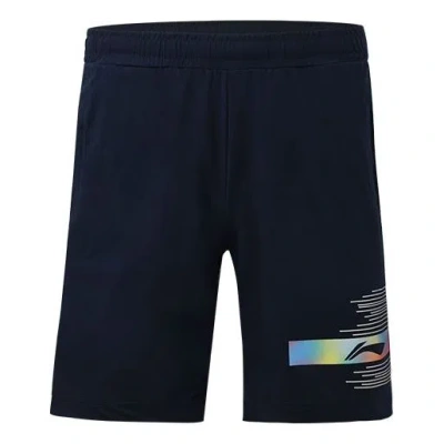 Li-ning Badminton Athletic Shorts 'navy' In Blue