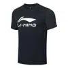 Li-ning Badminton Big Graphic T-shirt 'black White'