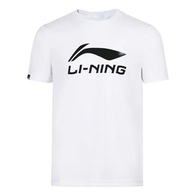 Li-ning Badminton Big Graphic T-shirt 'white Black'