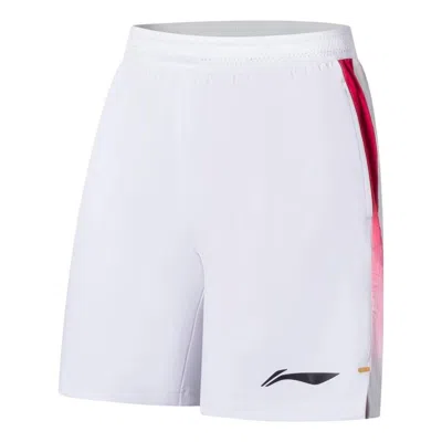 Li-ning Badminton Competition Shorts 'white Red'