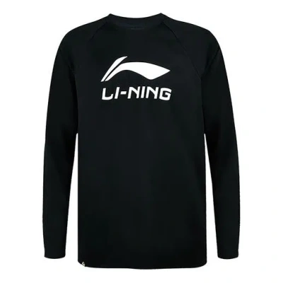 Li-ning Badminton Series Quick Dry Sports Round Neck Top 'black'