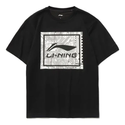 Li-ning Big Graphic Loose Fit T-shirt 'black'