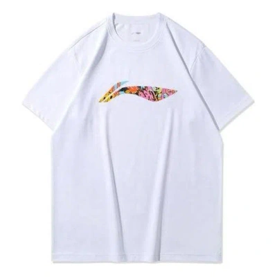 Li-ning Big Graphic Loose Fit T-shirt 'white Multi'