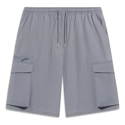Li-ning Cargo Shorts 'shark Grey' In Gray