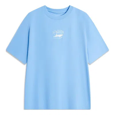Li-ning Cartoon Graphic T-shirt 'light Blue'