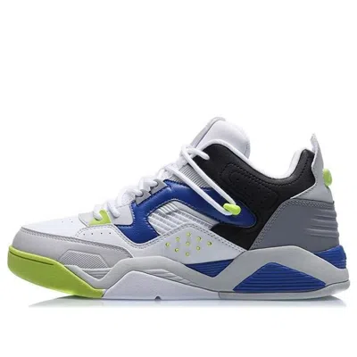 Li-ning Casual Basketball Shoes 'white Black Blue' In Multi