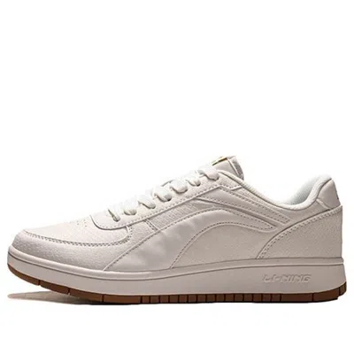 Li-ning Casual Sneakers Low 'white Canvas' In Neutral
