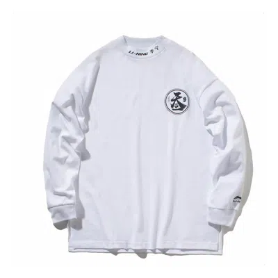 Li-ning Casual Sports Loose Long Sleeves Top 'white'