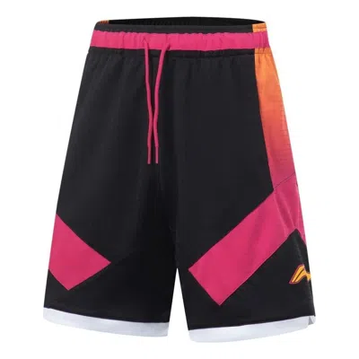 Li-ning Cba All Star Game Basketball Shorts 'black Pink' In Multi