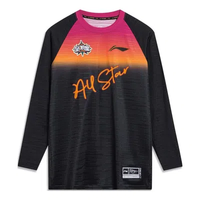 Li-ning Cba All Star Game Graphic Long Sleeve T-shirt 'black'