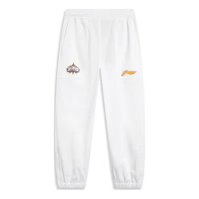 Li-ning Cba All Star Graphic Joggers Pants 'white'