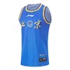 Li-ning Cba Beijing Ducks Basketball Jersey 'blue'