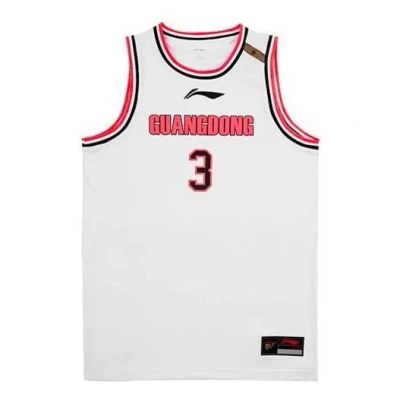 Li-ning Cba Guangdong Basketball Jersey 'white Red'