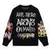 Li-ning Cf Mars Graphic Crew Neck Sweater 'black' In Multi