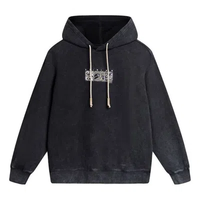 Li-ning Chinese Color Graphic Hoodie 'washed Black'