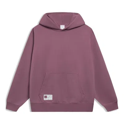 Li-ning Chinese Color Label Logo Hoodie 'pink' In Purple