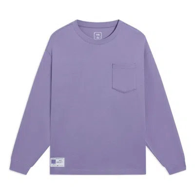 Li-ning Chinese Color Pocket Long Sleeve T-shirt 'purple'