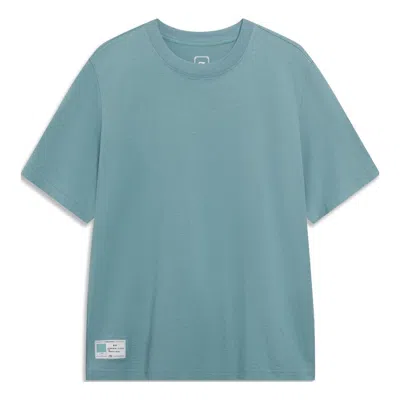 Li-ning Chinese Color T-shirt 'teal' In Green