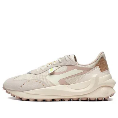 Li-ning Cosmos Lifestyle Sneakers 'white Beige Pink' In Gray