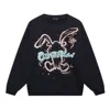 Li-ning Counterflow Cartoon Rabbit Graphic Sweatshirt 'black' In Blue
