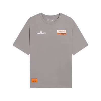 Li-ning Counterflow Graphic T-shirt 'taupe' In Gray