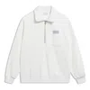 Li-ning Counterflow Triple Logo Half Zip Sweatshirt 'white'