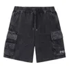 Li-ning Denim Cargo Shorts 'washed Black'