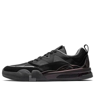 Li-ning Ellington Skateboarding Shoes 'polar Night' In Black