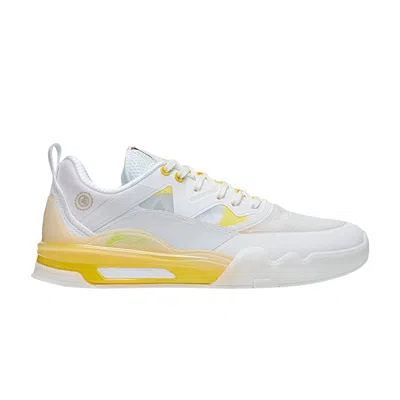 Pre-owned Li-ning Ellington 'white Yellow'