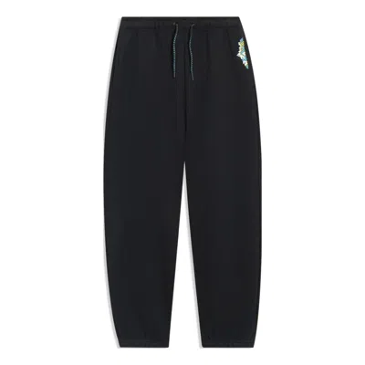 Li-ning Embroidered Graphic Sweatpants 'black'