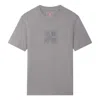 Li-ning Embroidered Graphic T-shirt 'grey' In Gray