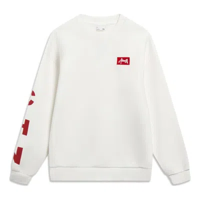 Li-ning Embroidered Logo Sweatshirt 'creamy White'
