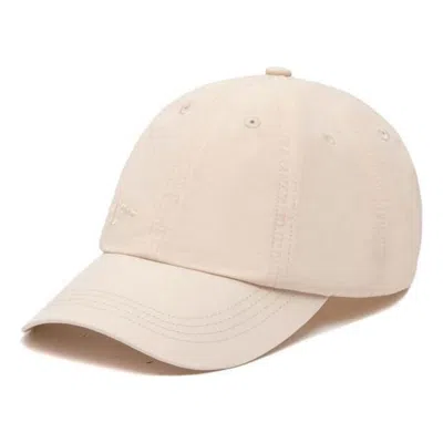 Li-ning Embroidery Logo Baseball Cap 'beige' In Neutral