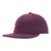 Li-ning Embroidery Logo Baseball Cap 'purple Pink' In Burgundy