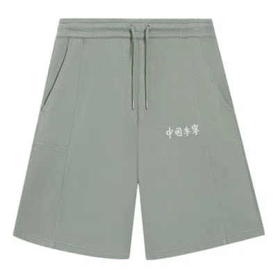 Li-ning Embroidery Logo Straight Shorts 'green'