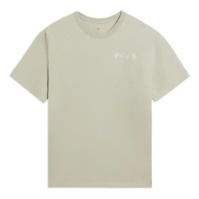 Li-ning Embroidery Logo T-shirt 'pale Moss Green'