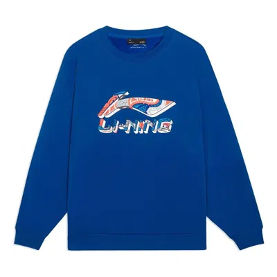 Li-ning Essential Logo Sweatshirt 'blue'