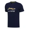 Li-ning Essential Logo T-shirt 'midnight Navy' In Blue