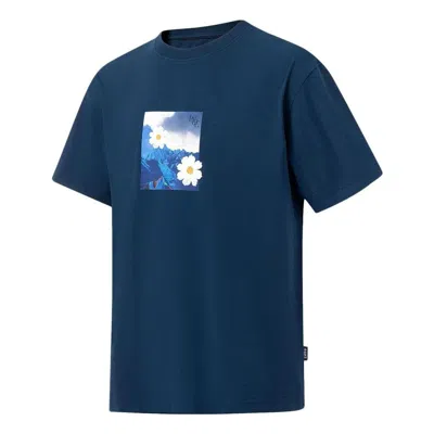 Li-ning Floral Graphic T-shirt 'blue Teal'